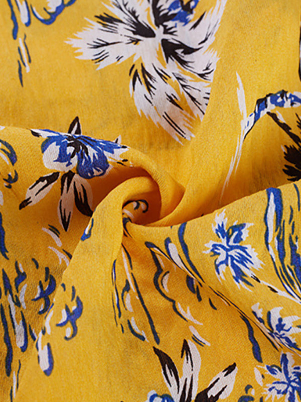 Men's Hawaiian Shirt Short Sleeves Printed Button Down Summer Beach Dress Shirts