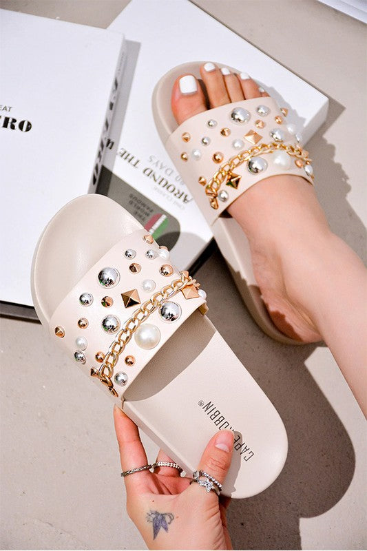 Luxury Style Bejeweled Sandals