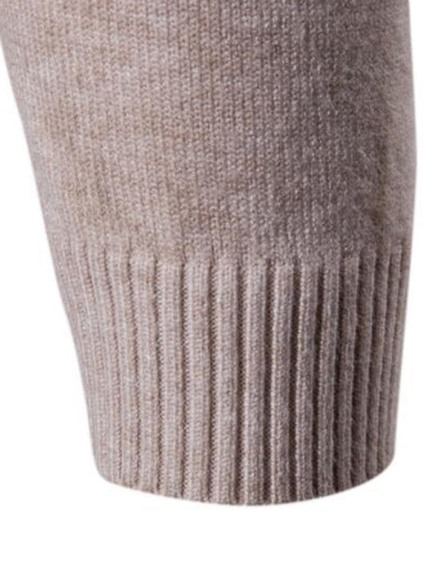 Men’s Solid Color Long Sleeve Turtleneck Sweater Top