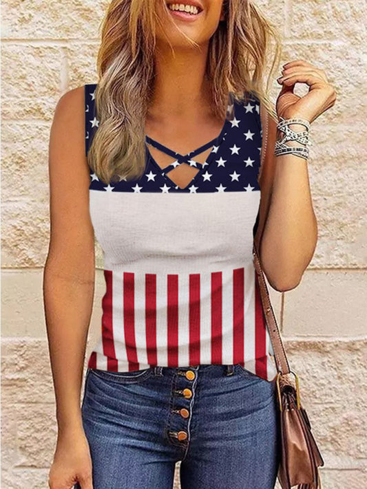 New women's leopard stitching V-neck top