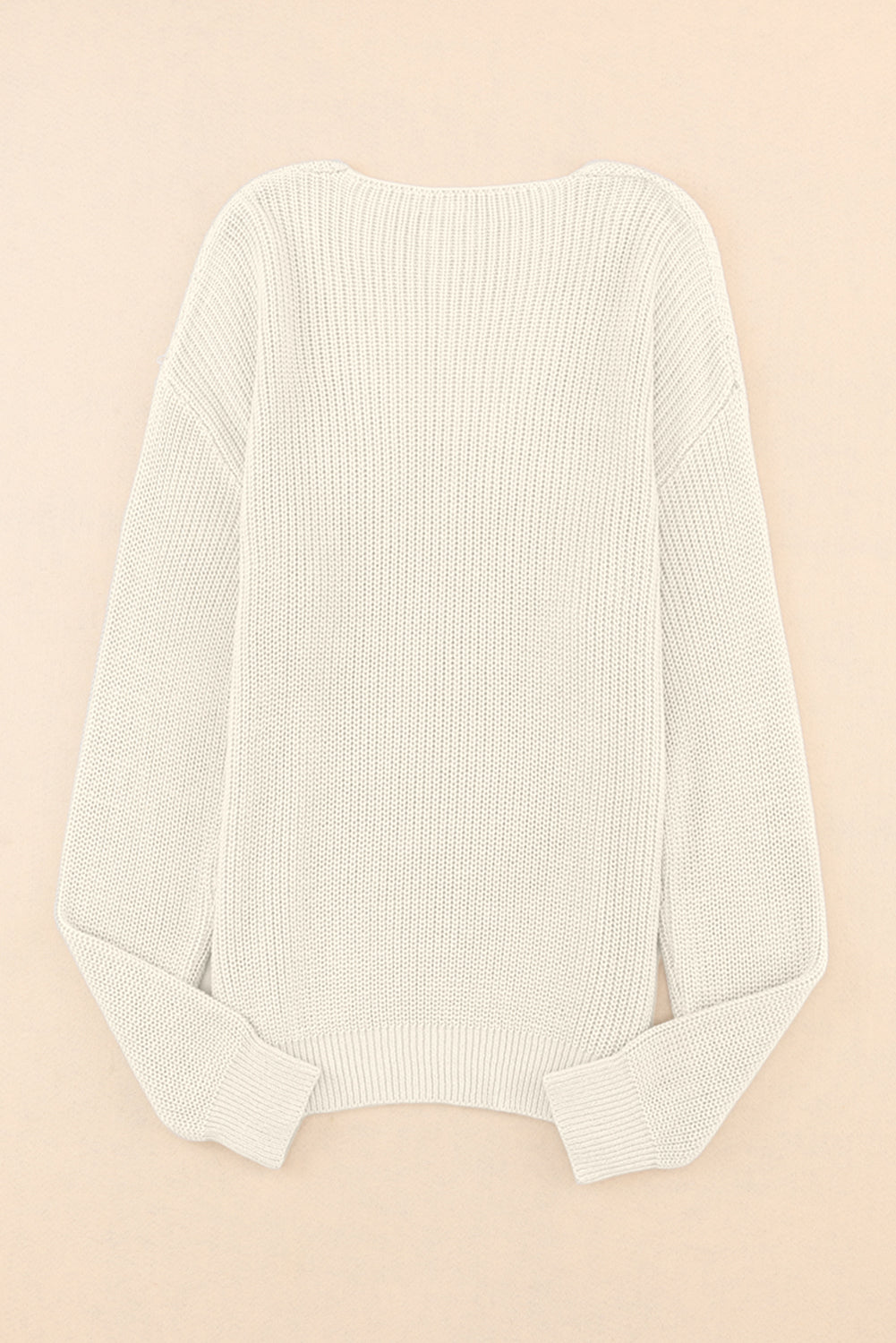 V-Neck Drop Shoulder Sweater