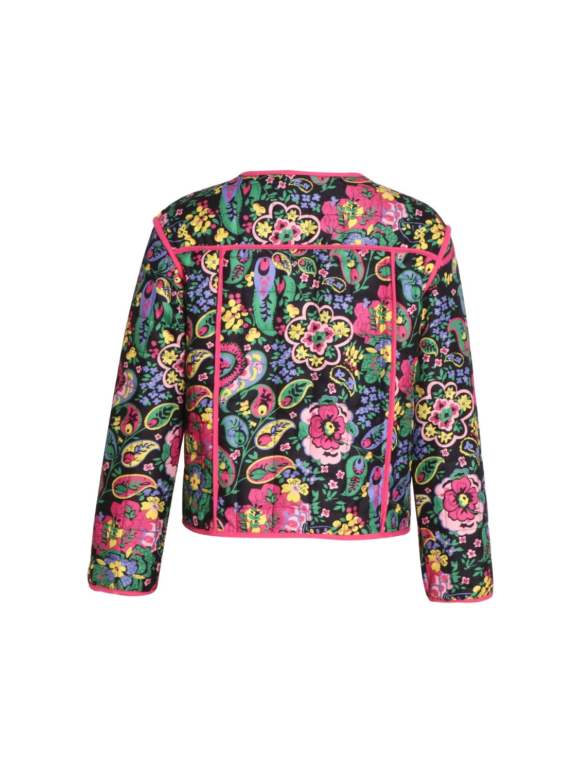 Tied Printeded Long Sleeve Jacket