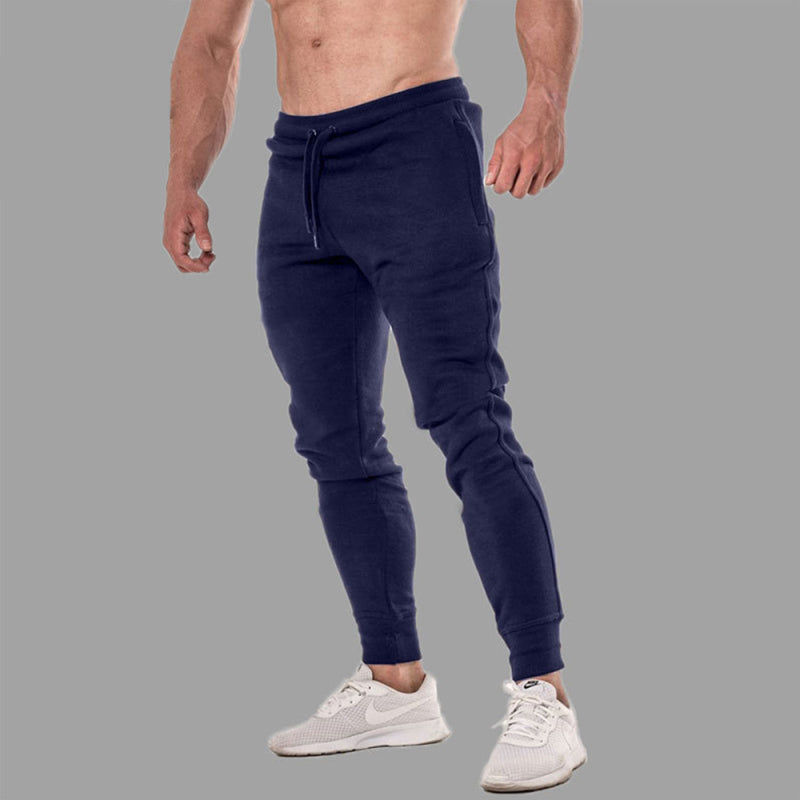 Men's Solid Color Loose Elastic Sweatpants