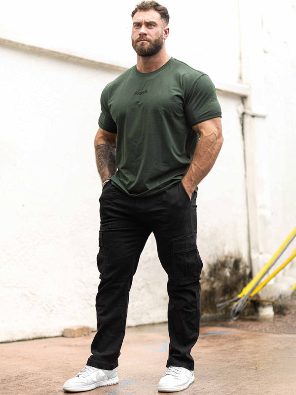 New large pocket work trousers casual sports loose straight pants