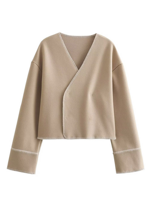 Early Autumn Thin Loose V-Neck Cardigan Jacket