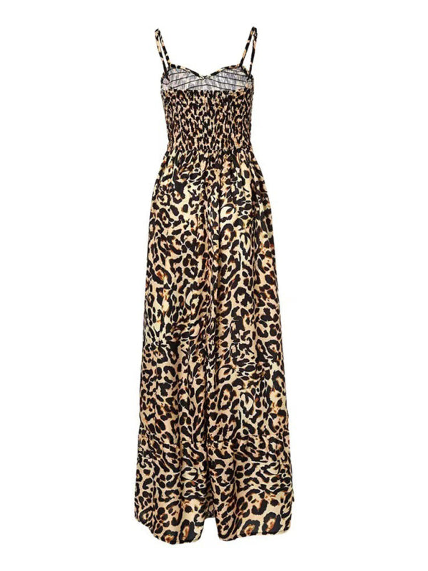 New Leopard Print V-Neck Dress