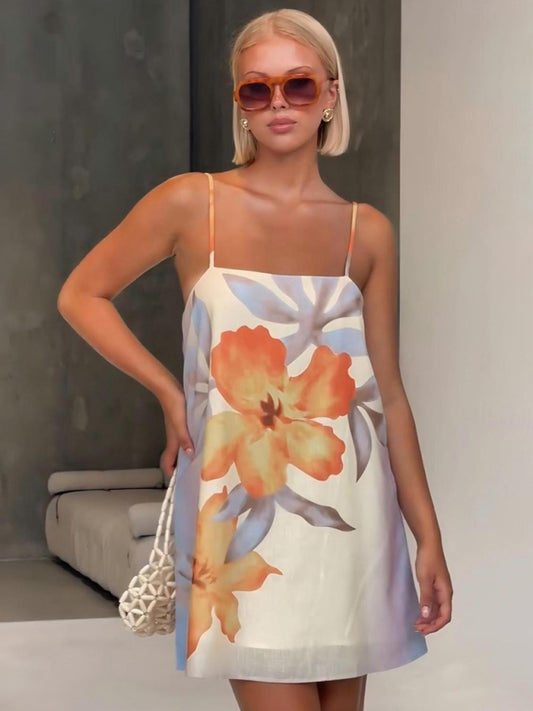 Floral print camisole dress