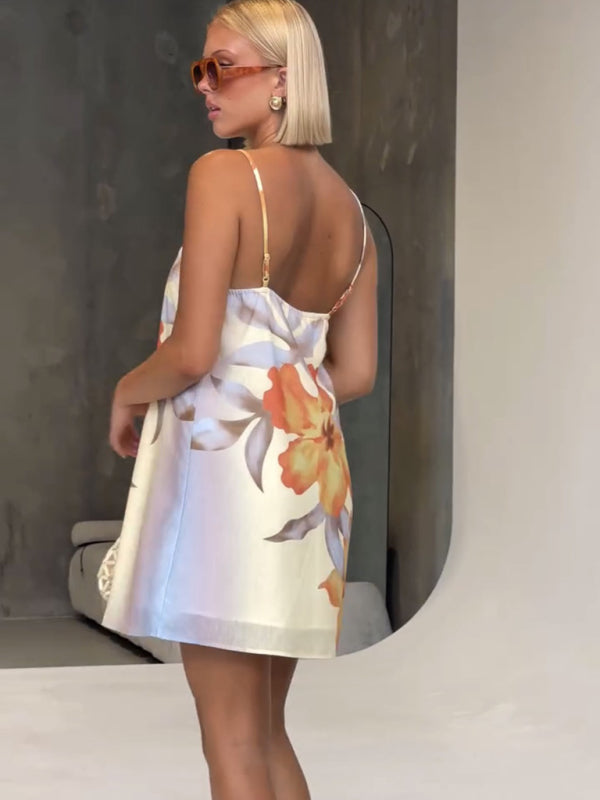 Floral print camisole dress