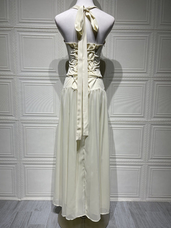 New fashion sexy hot girl starfish decoration splicing lace long dress