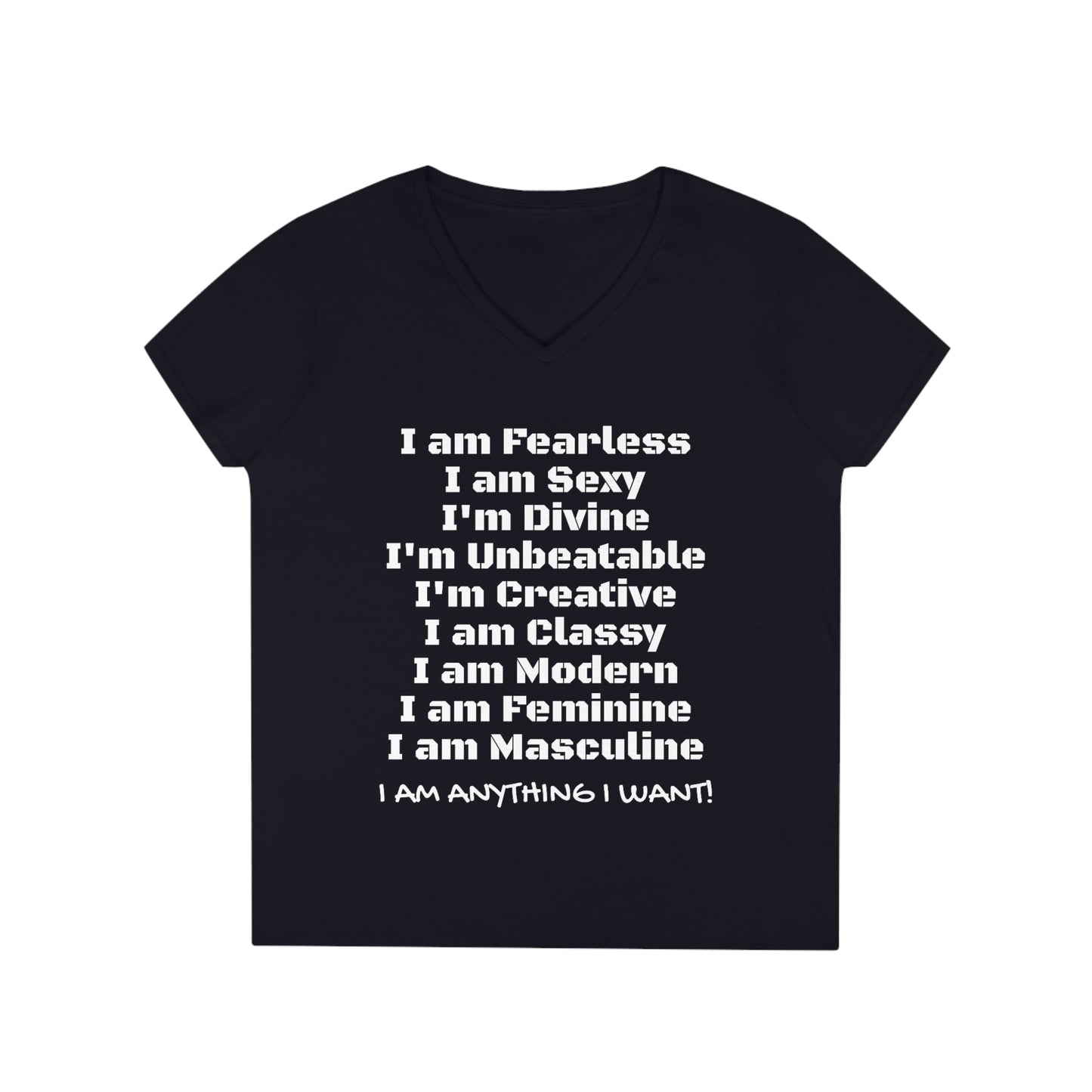 I am Fearless Ladies' V-Neck T-Shirt