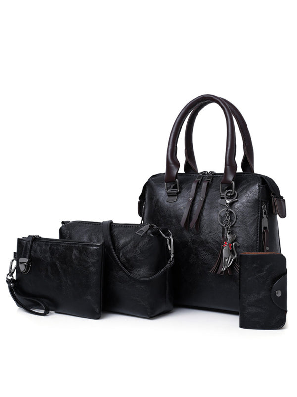 New Fashion Messenger Bag Four-Piece Set Retro Mother-in-Chief Handbag
