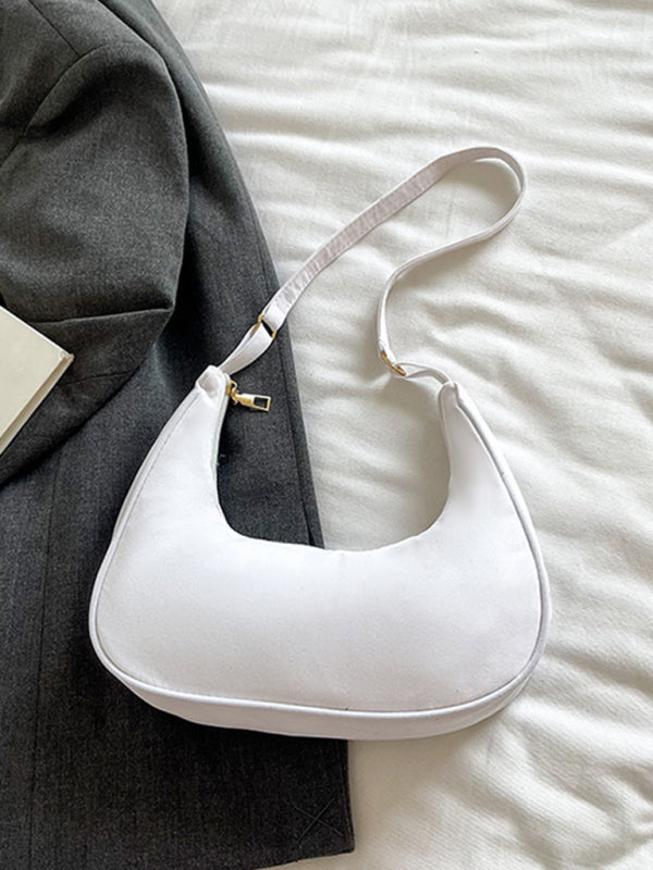 Retro fashion simple one shoulder portable dumpling armpit bag
