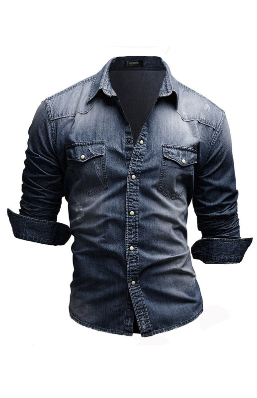 Men's Fashion Versatile Denim Shirt