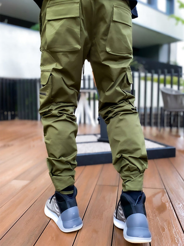 Men's Multi-pocket Line Design Cargo Pants