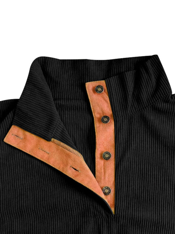 Men's Casual Outdoor Jacket Casual Stand Collar Long Sleeve Sweatshirt