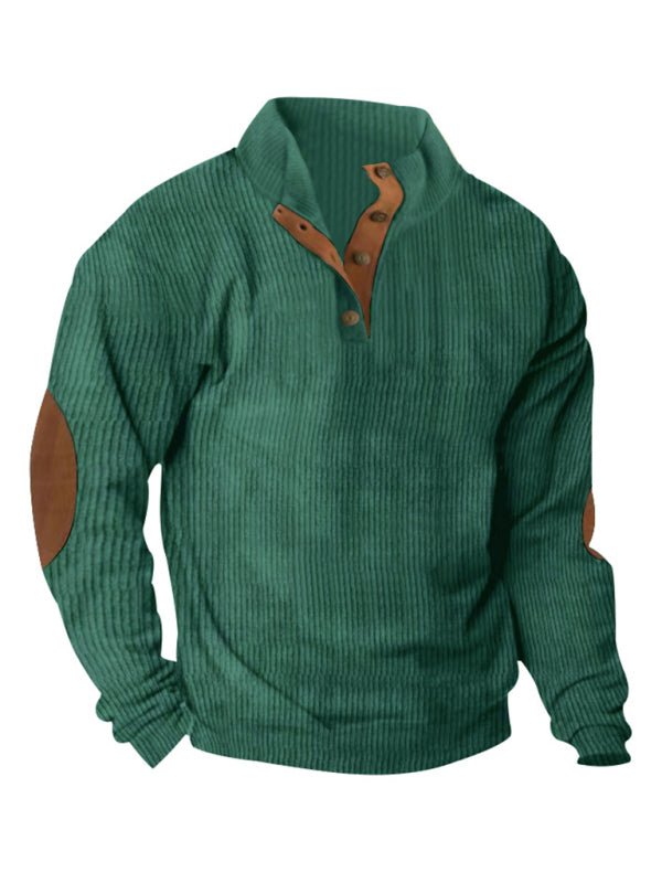 Men's Casual Outdoor Jacket Casual Stand Collar Long Sleeve Sweatshirt