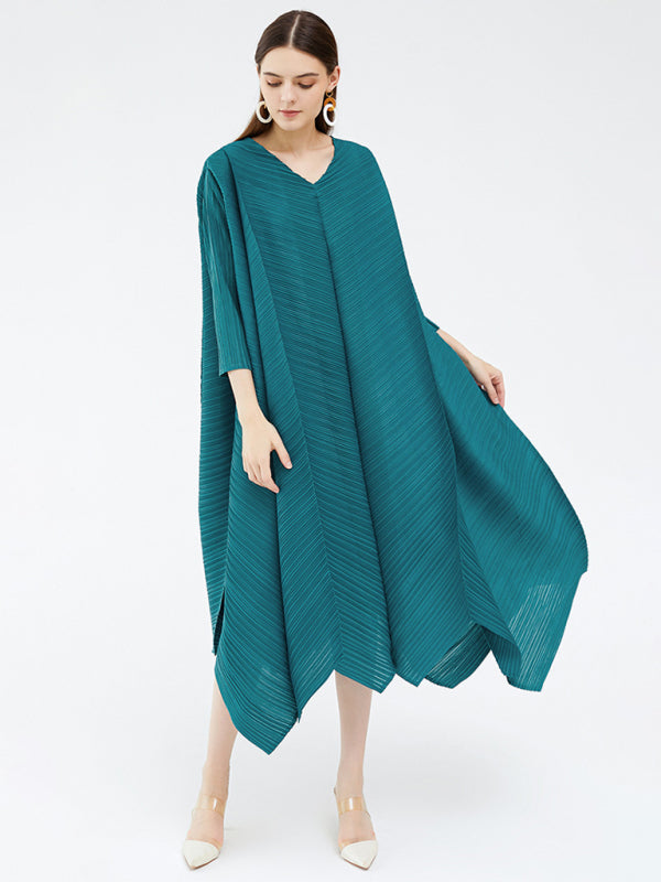 Women's 3/4 Sleeve Irregular Hem Dress
