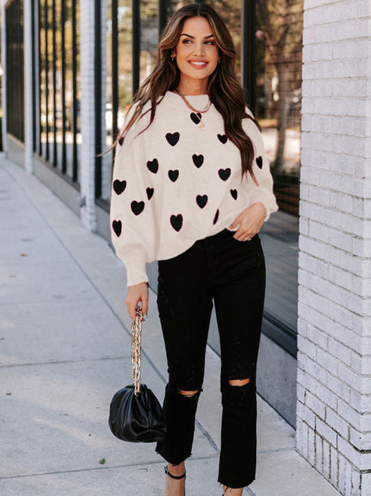Women's Love Print Sweater