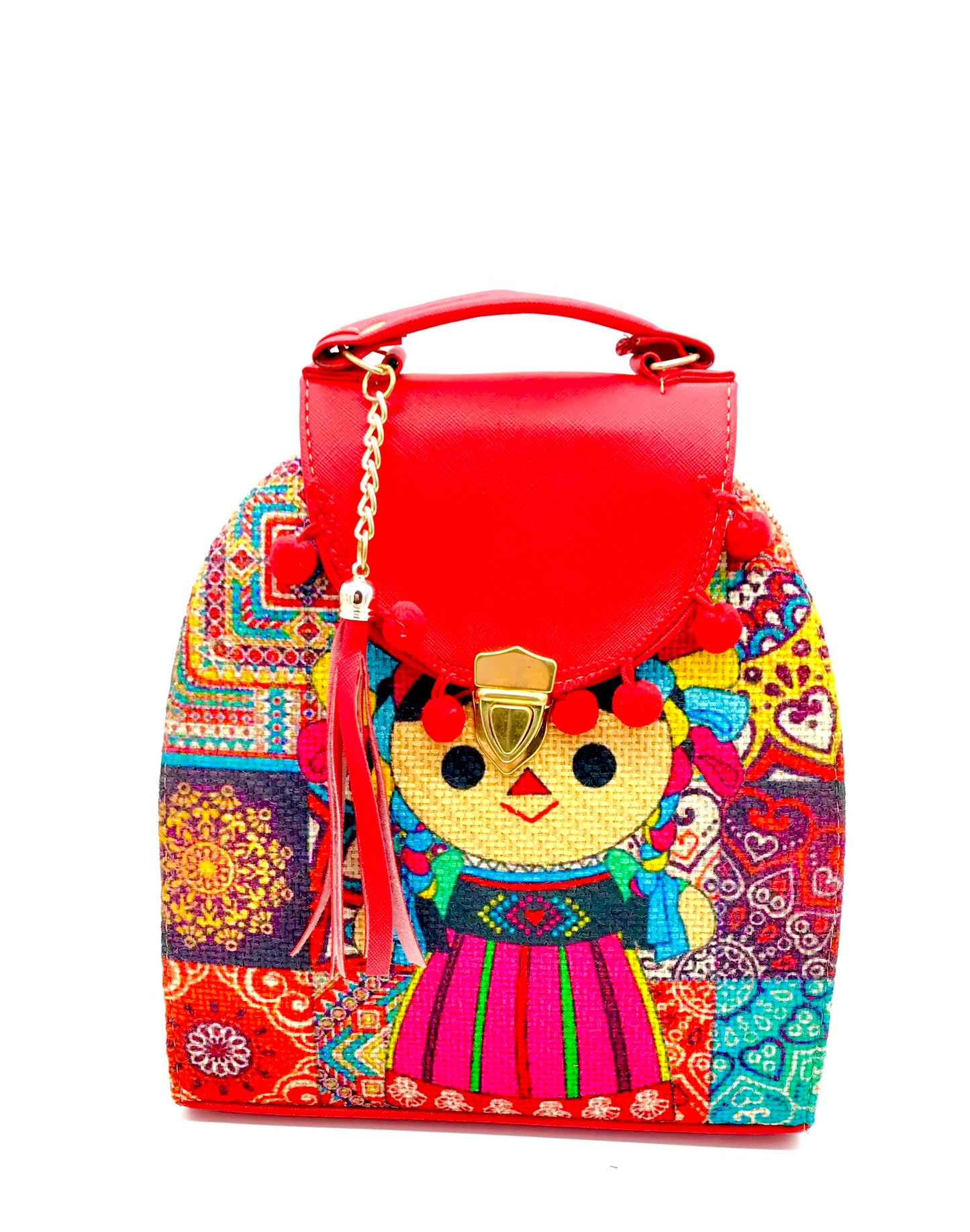 Handbag and Backpack Chiapaneco Embroidery
