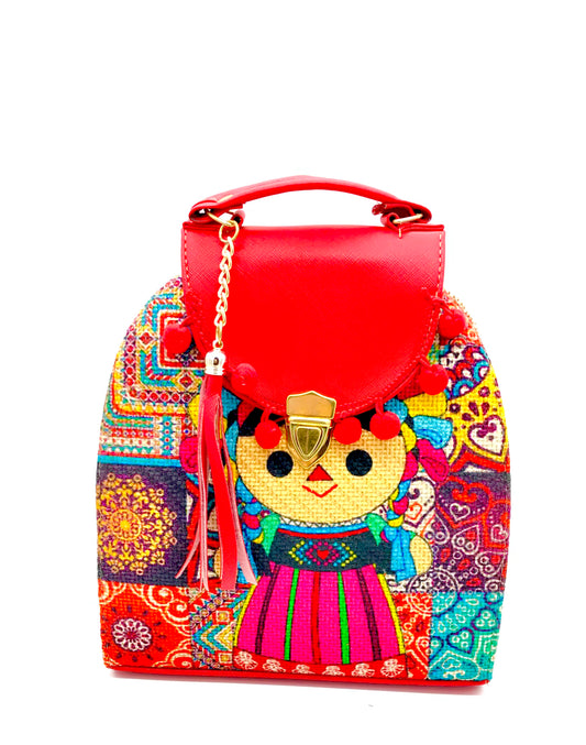 Handbag and Backpack Chiapaneco Embroidery