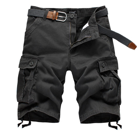 Summer straight five-point pants men's loose plus-size casual pants outdoor sports overalls shorts